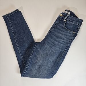 Good American Womens Jeans Sz 00/24 Medium Wash Good Curve Skinny Designer Denim